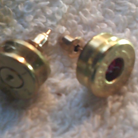 New Bullet designed Earrings. Has crystals or plain. made in USA Native American - Picture 3 of 3